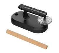 Coin Ping Tester - Resonant Ping Sound Detection and Diameter Comparison for Coin Authenticity, Portable and Easy-to-Use, Black