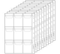 Coin Pocket Pages - 9 Pockets/Sheet Standard 9-Hole Coin Pocket Inserts Collecting Sleeves for Coins 10 Sheets CS03109 Series
