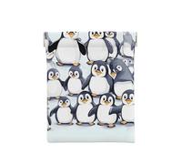 Coin Pocket with Many Potatoes, Coin Organizer, Change Holder, Small Travel Bag for Coins, Earbud Change, Numerous Sketch Cute Penguins, Taglia Unica, modern