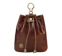 Coin Pouch - Drawstring Bag | Small Coin Pouch for Organized Change, Leather Keychain with Secure Closure, Dice Bag for Medieval Accessory, Jewelry Holder with Keyring Support