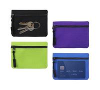 Coin Pouch - Mini Canvas Purse,Small Change Zipper Pouch | for Keys Cards Earphones Adults School Commuting Travel Trips Shopping