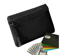Coin Purse - 12cm Oxford Fabric Wallet, Key Organizer, Soft Zipper Case, Compact Pouch | Durable Travel Daily Wallet for Men and Women, Black, Please refer to the description, Please refer to