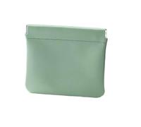Coin Purse 2Pcs Lipstick Pouch Leather Cable Organizer Bag Sealing Coins Keys Organizer Bag Jewelry Earphone Storage Pouch Pocket Cosmetic Bag(Green)