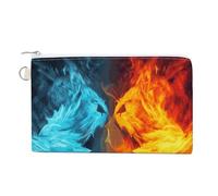 Coin Purse Canvas Wallet Wallet for Men Fire Vs Ice Art Printed Wallet Women for Travel And Vacation, style, One Size, Coin Purse