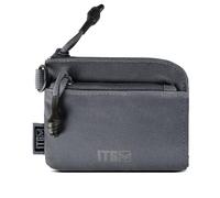 Coin Purse, Cash Change Wallet 500D Nylon, Molle Change Purse ID Card Holder with Zipper for Men and Women, Grey
