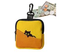 Coin Purse,Cute Cat Zipper Wallet | Cute Coin Purse Change Pouch | for Key Money Cash Earphones Women Girls Travel School Office Shopping Outdoor