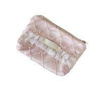 Coin Purse Delicate Lace Detailing Storage Container Polyester Materials Stylish Organiser for Cosmetics Jewelry Polyester Fabric Wallet