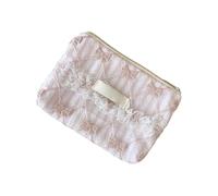 Coin Purse Delicate Lace Detailing Storage Container Polyester Materials Stylish Organiser for Cosmetics Jewelry Lightweight Daily Organizer