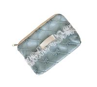 Coin Purse Delicate Lace Detailing Storage Container Polyester Materials Stylish Organiser for Cosmetics Jewelry Washable Travel Accessory