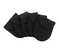 Coin Purse - Felt 11x9.6cm, 5 Pieces | Button Tiny Wallets | Felt Storage Pouches and Change Coin Pouches for, Jewelry, Small Accessories and Daily Carry