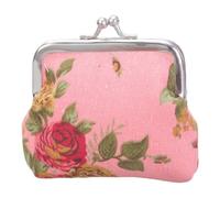 Coin Purse Floral Phone Pouches Clasp Wallet Handbags Change Pouches Clutches Buckles Vintage Kiss Holder Gifts Vintage Trinkets Pouch