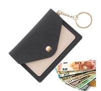Coin Purse for Women - Mini Candy Wallet with Key Ring | Portable Closure Change Bag for , Earphones, Lipstick, Keys | Cute Coin Bag, Black, riferimento alla descrizione, Please refer to