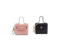 Coin Purse Keychain Bag Pendant Creative Wallet Small Square Bag Gift PU Leather Mini Bag Girl, Coin Purse
