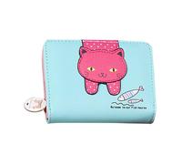 Coin Purse Leather Cartoon Wallet Short Type Cash Holder Credit Card Bank Card Holder Wallet Bank Cash for Women and Children Who Love Cute Styles