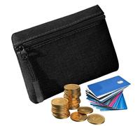 Coin Purse: Oxford Fabric, Small Cosmetic Bag, Zipper Pouch | Lightweight, Durable and Durable Accessory for Travel, Work, School, Daily Use, Gift for Your Own, Black, Please refer to the description