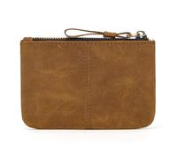 Coin Purse Pouch Men's Simple Compact Zip Small Money Bag Leather Coin Purse for Men Leather(Colour 2)
