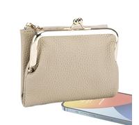 Coin Purse - PU Leather Wallet - Solid Color | Zipper Wallet for and Pebbles - for Parties Dates Birthday Mom Cash Jewelry Money Cards, grey, Please refer to the description, Please refer to