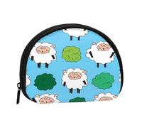 Coin Purse,Purses Wallet Change Pouch Purse Mini Wallets for Women Girls Gift,Sheep and Shrubs