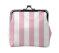 Coin Purse,Purses Wallet Change Pouch Purse Mini Wallets for Women Girls Stripes Parallel Lines Pink White