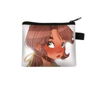 Coin Purse Red Faced Girl Printed Makeup Bag,Wash Bag,Cosmetic Bags,Small Purse Multifunctional Girls Purse and Coin Purse Women,Coin Pouch,Coin Wallet 1 Piece