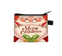 Coin Purse Santa Claus Printed Makeup Bag,Wash Bag,Cosmetic Bags,Small Purse Multifunctional Girls Purse and Coin Purse Women,Coin Pouch,Coin Wallet 1 Piece