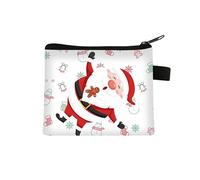 Coin Purse Santa Claus Printed Makeup Bag,Wash Bag,Cosmetic Bags,Small Purse Multifunctional Girls Purse and Coin Purse Women,Coin Pouch,Coin Wallet 1 Piece