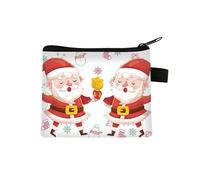 Coin Purse Santa Claus Printed Makeup Bag,Wash Bag,Cosmetic Bags,Small Purse Multifunctional Girls Purse and Coin Purse Women,Coin Pouch,Coin Wallet 1 Piece