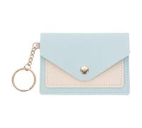 Coin Purse - Simple Slim PU Leather Card Holder Case, Compact Wallet with Closure, Portable Coin Purse | Lightweight Mini Keychain, Daily Accessory for Cards, Cash, , blue, Please refer to the