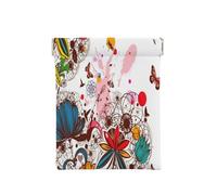 Coin Purse Wallet Coin Pouch Colorful Flower Butterfly Storage Bag Portable Squeeze Top Leather Money Purses Bag for Women Men Kids