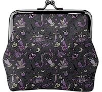 Coin Purse Wallet Cute Occult in Dark Women Girl Exquisite Kiss-Lock Clasp Closure Buckle Wallet Change Purse
