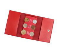 Coin Purse Wallet - Durable Threefold Leather Change Case | Portable Multifunctional Mini Wallet for, Cash, and Cards | Stylish Gift Accessory for Couples, Travel, or Daily Use