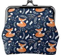 Coin Purse Wallet Fox Sleepy Foxes Navy Women Girl Travel Small Wallet Change Purse