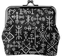 Coin Purse Wallet Viking Symbol Nordic Compass Women Girl Makeup Clutch Wallet Change Purse