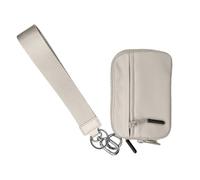 Coin Purse Wallet with Lanyard, Zippered Change Pouch, 5.91 x 3.54 x 0.79 inches, Easy Organization, Portable Compact Credit Card Holder for Daily Errands, Commuting and Traveling, beige, Se référer