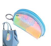 Coin Purse - with Key Ring Purse Women | Zip Card Holder with Rainbow Scales Design for Outdoor Travel Family Women, blue, Consulte la descripción, See description