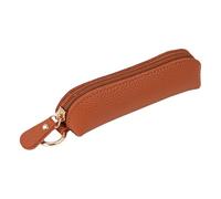 Coin Purse with Keychain, Small Change Purse, Brown | Minis Change Purses, Keychains, Leather Coin Pouches for Backpack Decorations, Small Keychains Womens