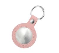 Coin Purse with Keyring and Pendant - Transparent Window | PU Leather Accessory Key Ring Coin Purse - for Adults Women Men Collectors Students School Travel, pink, Please refer to the description