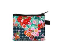 Coin Purse Women Small Wallet Ladies Multicolor Pattern Cute Coin Bag Mandala Flower Print ID Credit Card Case Mini Coin Holde(023)
