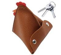 Coin Purse - Zippered Coin Pouch | Handmade Wallet | Purse | ooster Shape PU Leather Mini Wallet | Pendant Pouch Key Case Holder with Buckles, Headphone Bag Clutch for, Keys, Cards, Cash