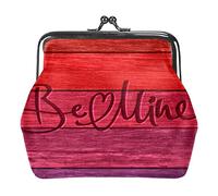 Coin Purses Vintage Pouch Change Purse Wallets Be Mine in Wood Card