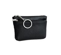Coin Purses Women PU Leather New Small Mini Soft Surface Fashion Key Bank Card Coin Small Wallet(Black,1pc)
