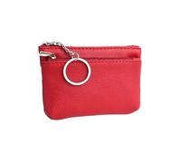 Coin Purses Women PU Leather New Small Mini Soft Surface Fashion Key Bank Card Coin Small Wallet(Red,2pcs)