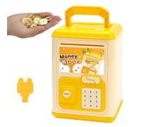 Coin Safe Box - Mini ATMigggy Bank, Electronic Money Saving Box, Fun Car Roll with Sound and Lightweight, Electronic Coin Bank for Children Girls
