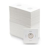 Coin Shield 100 Dime 2x2 Cardboard Coin Flips with Mylar Windows Archival Safe