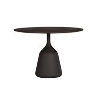 Coin Side Table Ø58 Low Dark Brown Oak