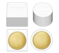 Coin Sleeves coin holder, Clear PVC Coin Protectors for Collecting,Plastic Coin Pouch,Jewelry,Pendants,and Earrings,Protector for Coins Jewelry Storage 100 Pcs (50 Round+50 rectangles,2.17 inches)