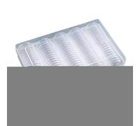 Coin Storage Box, 100-Piece Display Organizer Set, Silver Dollar Collector Holder Case, Assorted 20/25/27/30mm Protective Capsules, Round Covers for Collection Supplies, 7.28x4.72x1.5 inches