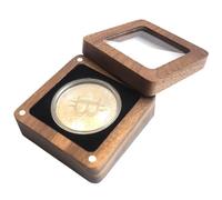 Coin Storage Box - Clear Coin Display Case - Display Case Travel Shadow Box | Single Clear Top Ďisplay Bôx - Badge Trays Trays Holders Storage Casé For Family Friends Colleagues