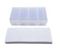Coin Storage Box with Adjustable Foam Liner for UK Coin Collection - 60pc Capsule Case Holder for Pence Pounds Euros Dollars 21x11cm(white)