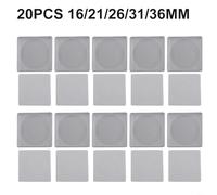 Coin Storage Capsule Set 20pcs Square Shape with Adjustable Foam Liners Suitable for Various Coin Sizes 16 40mm Diameter (16/21/26/31/36mm)